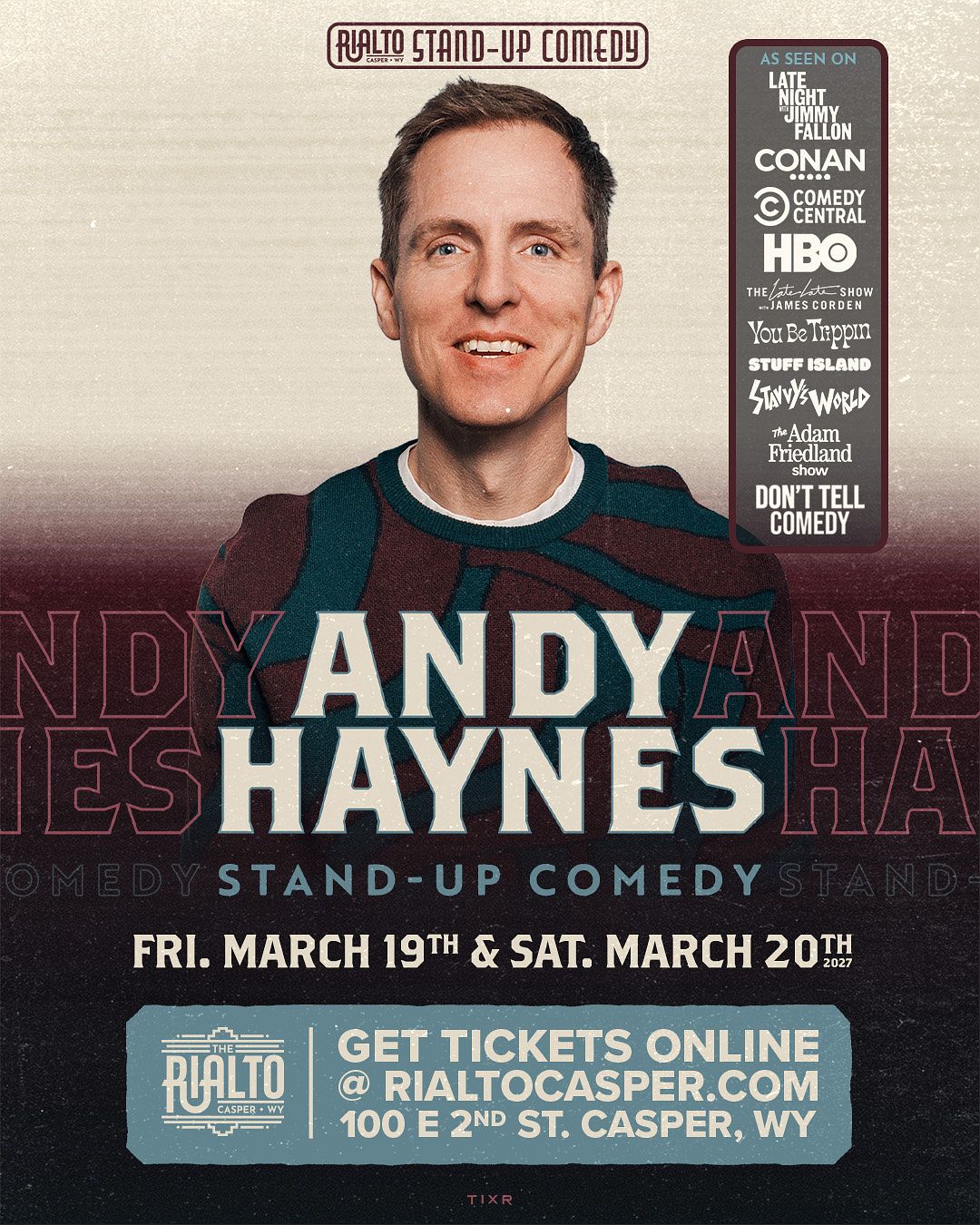 Andy Haynes - Stand Up Comedy (Night 1) official event poster
