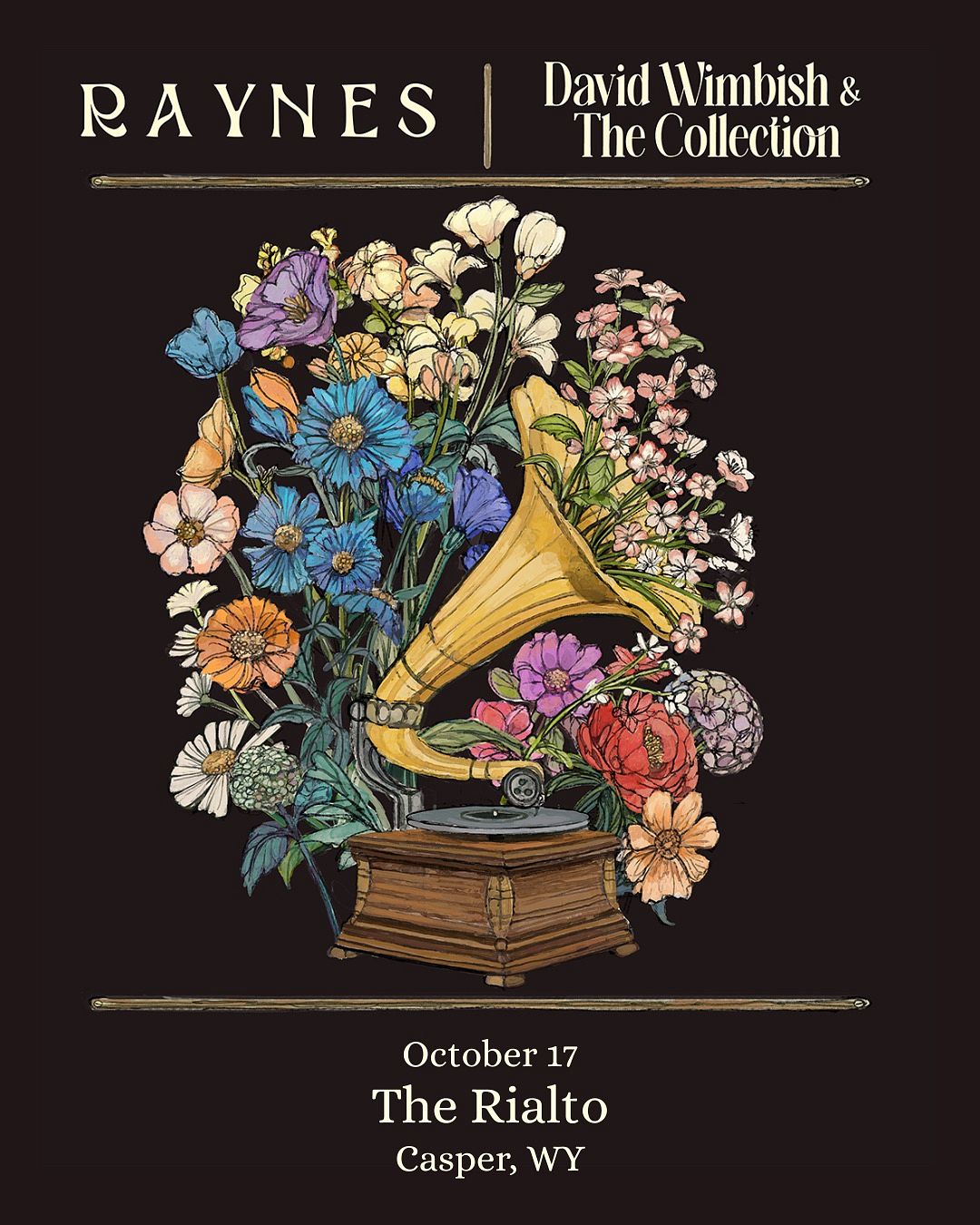 Raynes and David Wimbish & The Collection official event poster